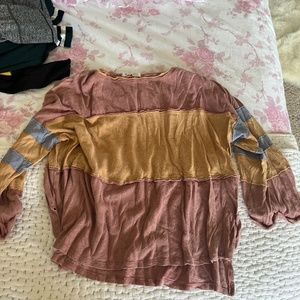 free people boho longsleeve top